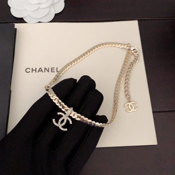 réplica,joyas,joyería,1:1,replica,fake,lujo,barato Ganchos para las orejas bicolores azules Chanel