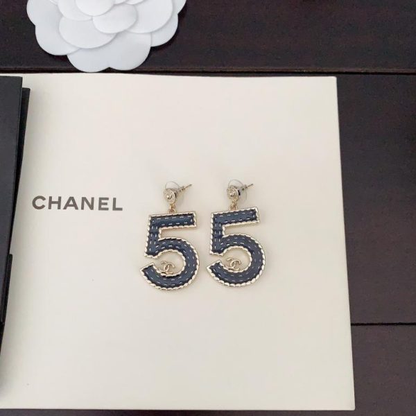 réplica,joyas,joyería,1:1,replica,fake,lujo,barato Pendientes Chanel 5 palabras