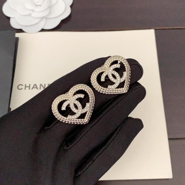 réplica,joyas,joyería,1:1,replica,fake,lujo,barato Pendientes de amor huecos de Chanel