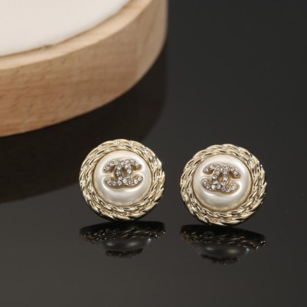 réplica,joyas,joyería,1:1,replica,fake,lujo,barato Pendientes Chanel Egipto doble c