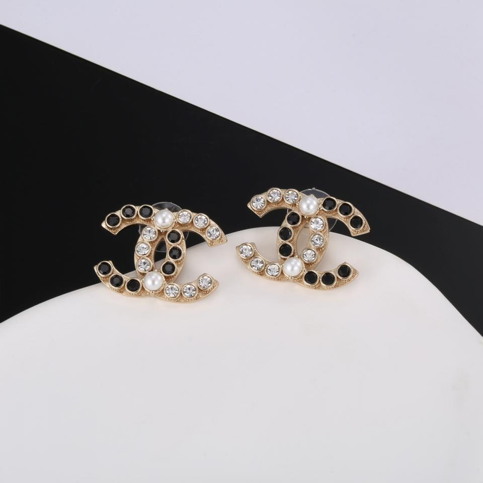 réplica,joyas,joyería,1:1,replica,fake,lujo,barato réplica,joyas,joyería,1:1,replica,fake,lujo,barato Pendientes Chanel doble c