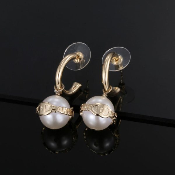 réplica,joyas,joyería,1:1,replica,fake,lujo,barato Pendientes Chanel doble c