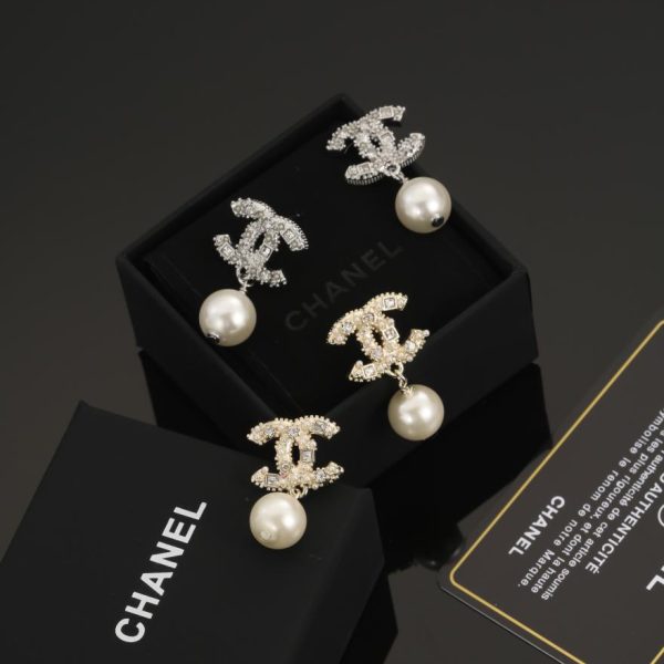 réplica,joyas,joyería,1:1,replica,fake,lujo,barato Pendientes de perlas Chanel