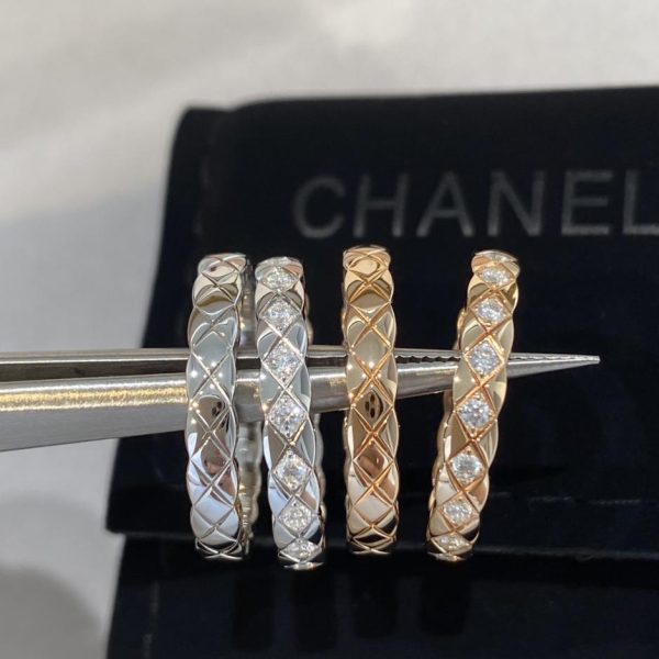 réplica,joyas,joyería,1:1,replica,fake,lujo,barato Anillo Chanel Coco, versión estrecha