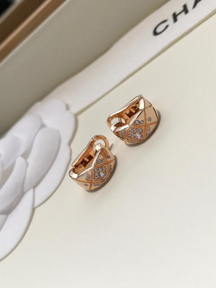 réplica,joyas,joyería,1:1,replica,fake,lujo,barato réplica,joyas,joyería,1:1,replica,fake,lujo,barato Pendientes Chanel Coco con motivo de diamantes