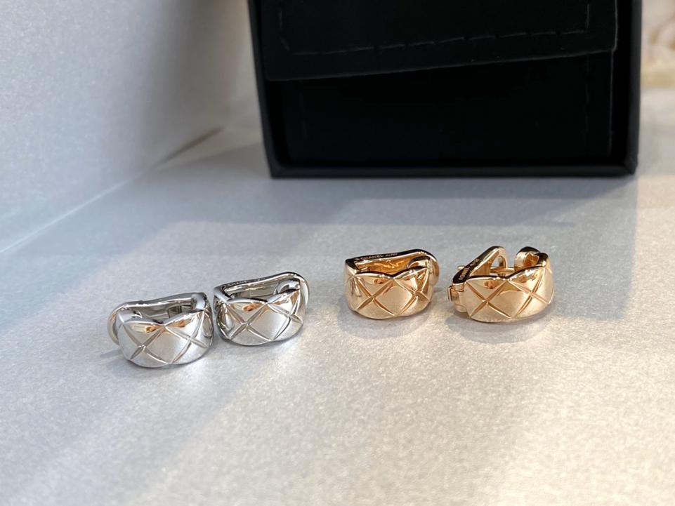 réplica,joyas,joyería,1:1,replica,fake,lujo,barato réplica,joyas,joyería,1:1,replica,fake,lujo,barato Pendientes Chanel Coco aplastados
