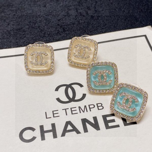 réplica,joyas,joyería,1:1,replica,fake,lujo,barato Chanel diamante completo doble C