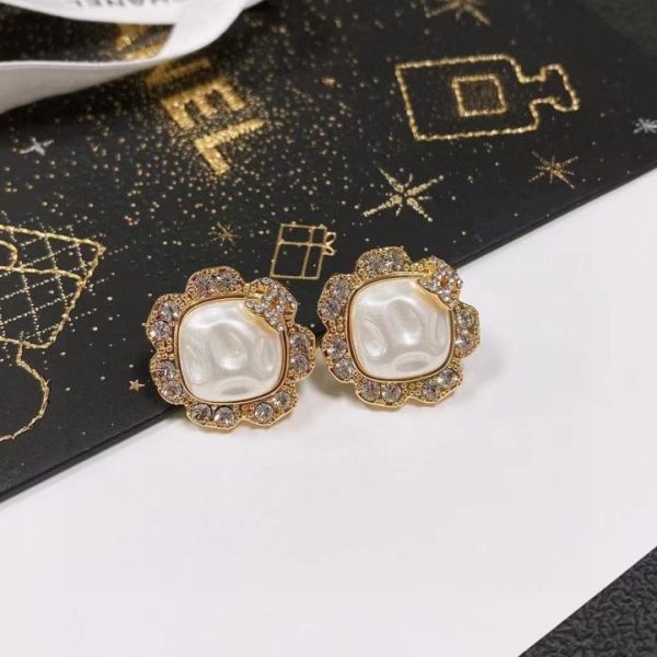 réplica,joyas,joyería,1:1,replica,fake,lujo,barato Pendientes Chanel doble C