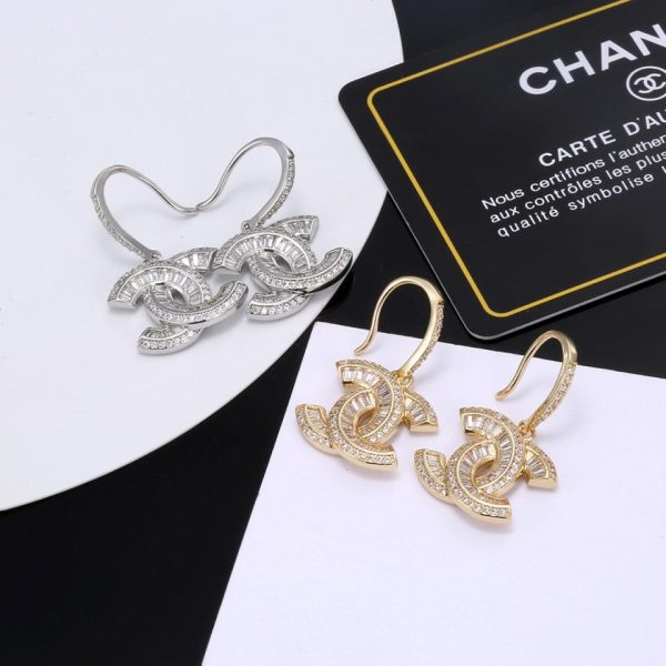 réplica,joyas,joyería,1:1,replica,fake,lujo,barato pendientes exquisitos chanel CC