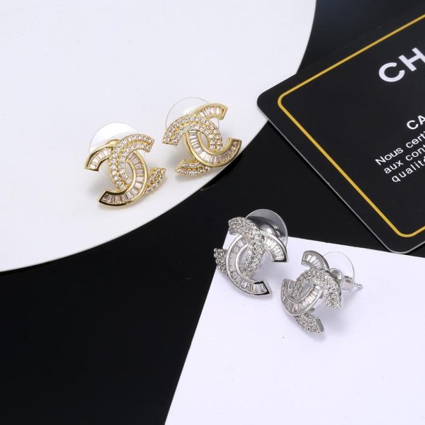 réplica,joyas,joyería,1:1,replica,fake,lujo,barato pendientes exquisitos chanel CC