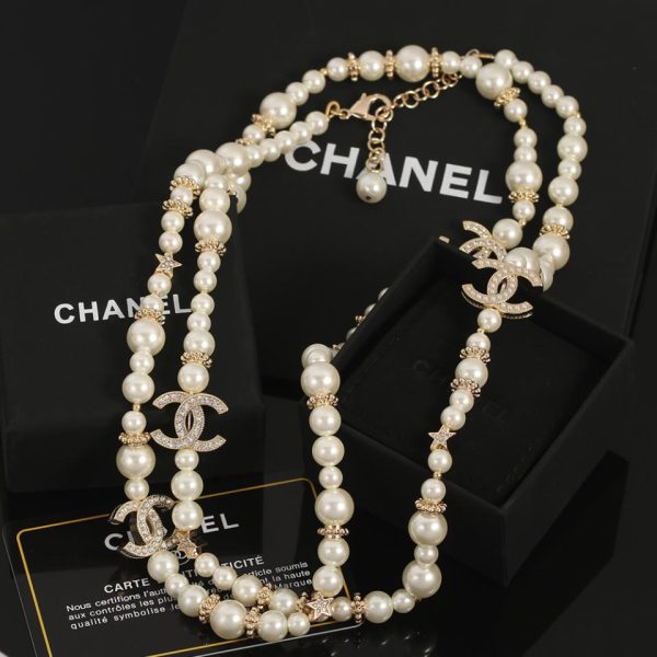 réplica,joyas,joyería,1:1,replica,fake,lujo,barato Cadena de suéteres Chanel de otoño e inviernoCadena de suéteres Chanel