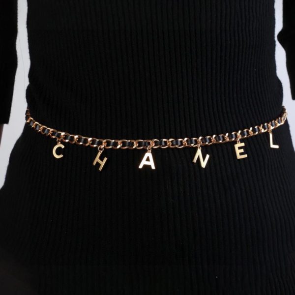 réplica,joyas,joyería,1:1,replica,fake,lujo,barato Cadena de cintura Chanel doble C