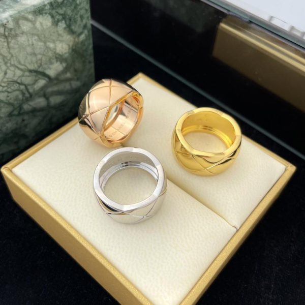 réplica,joyas,joyería,1:1,replica,fake,lujo,barato Anillo Chanel Coco Crush con diamantes