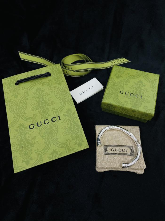 réplica,joyas,joyería,1:1,replica,fake,lujo,barato Pulsera de bambú macizo réplica de Gucci