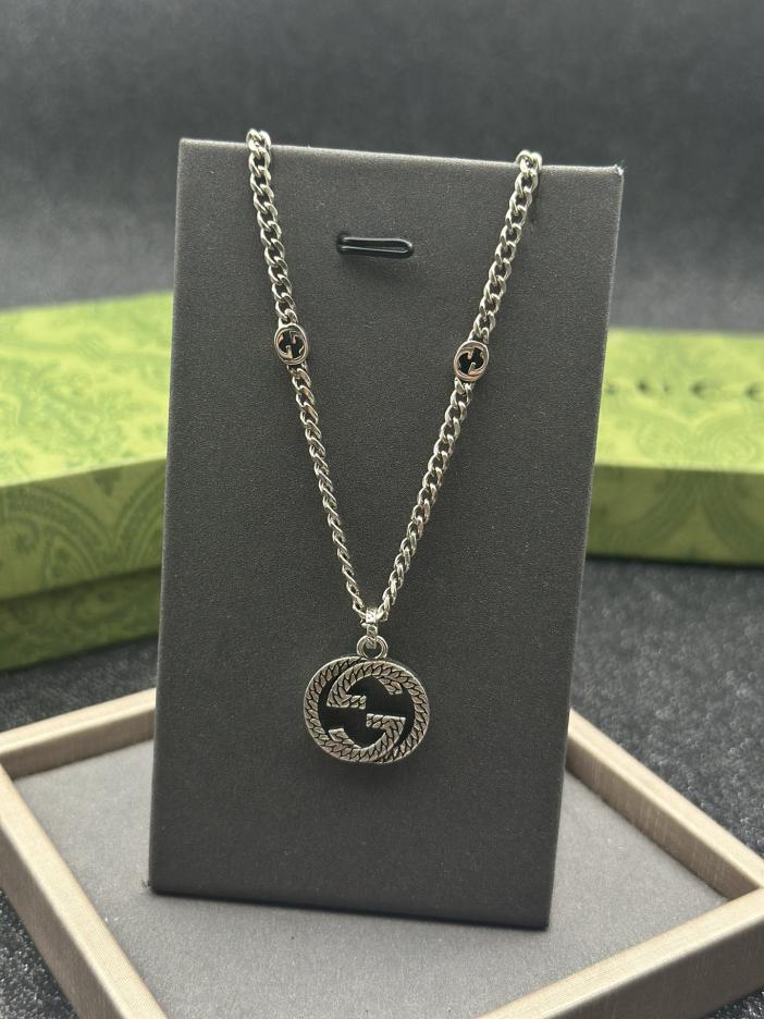 réplica,joyas,joyería,1:1,replica,fake,lujo,barato Collar Gucci Doble G