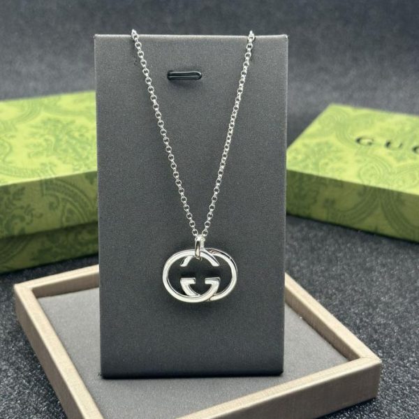 réplica,joyas,joyería,1:1,replica,fake,lujo,barato Collar Gucci Doble G