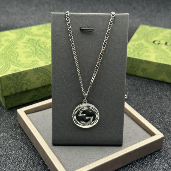 réplica,joyas,joyería,1:1,replica,fake,lujo,barato collar retorcido de Gucci