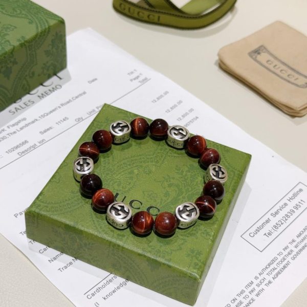 réplica,joyas,joyería,1:1,replica,fake,lujo,barato Pulseras Gucci para hombre y mujer.
