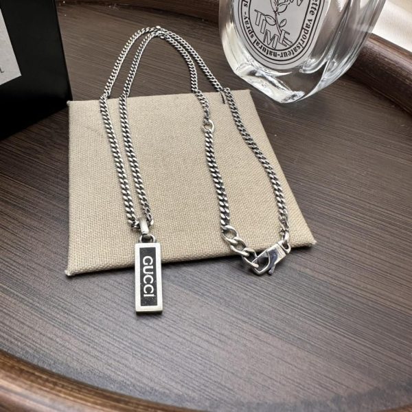 réplica,joyas,joyería,1:1,replica,fake,lujo,barato Collar de esmalte negro Gucci