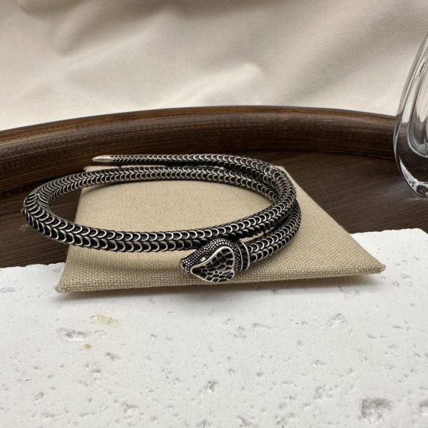 réplica,joyas,joyería,1:1,replica,fake,lujo,barato pulsera de serpiente gucci
