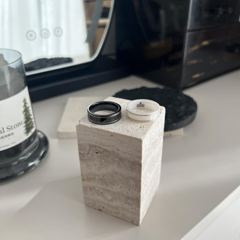 réplica,joyas,joyería,1:1,replica,fake,lujo,barato réplica,joyas,joyería,1:1,replica,fake,lujo,barato Anillo de Cerámica Doble G Gucci