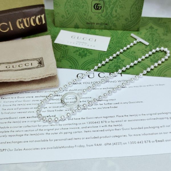réplica,joyas,joyería,1:1,replica,fake,lujo,barato Collar Gucci OT