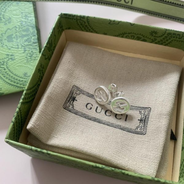 réplica,joyas,joyería,1:1,replica,fake,lujo,barato Pendientes Gucci con doble G entrelazada