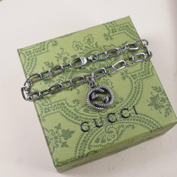 réplica,joyas,joyería,1:1,replica,fake,lujo,barato Pendientes Gucci con doble G entrelazada