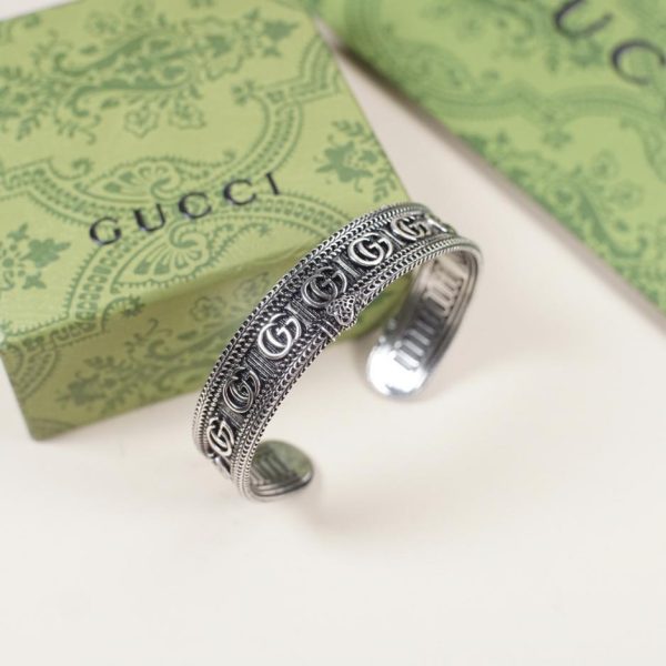 réplica,joyas,joyería,1:1,replica,fake,lujo,barato Pulsera Gucci de plata con serpiente