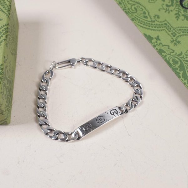 réplica,joyas,joyería,1:1,replica,fake,lujo,barato Pulsera Gucci con calavera de elfo