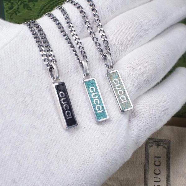 réplica,joyas,joyería,1:1,replica,fake,lujo,barato Collar largo Gucci esmaltado