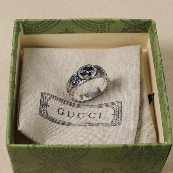 réplica,joyas,joyería,1:1,replica,fake,lujo,barato Pulsera de plata con colgante de amor con doble G de Gucci