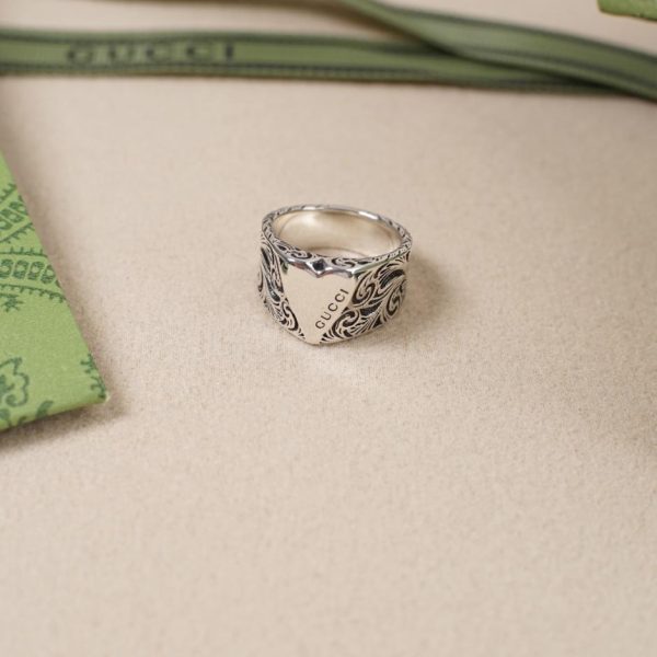 réplica,joyas,joyería,1:1,replica,fake,lujo,barato Collar de esmalte blanco con corazón de melocotón y doble g de Gucci