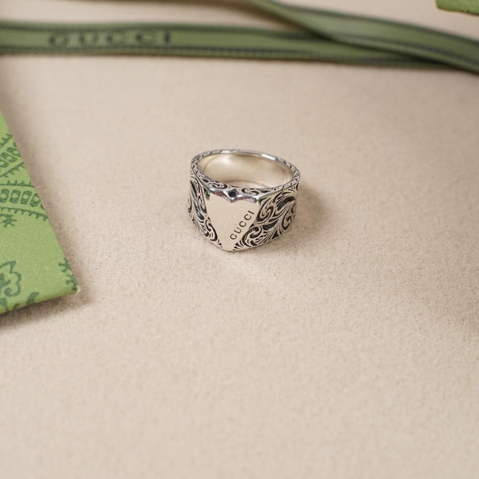 réplica,joyas,joyería,1:1,replica,fake,lujo,barato réplica,joyas,joyería,1:1,replica,fake,lujo,barato Anillo Gucci doble g love plata