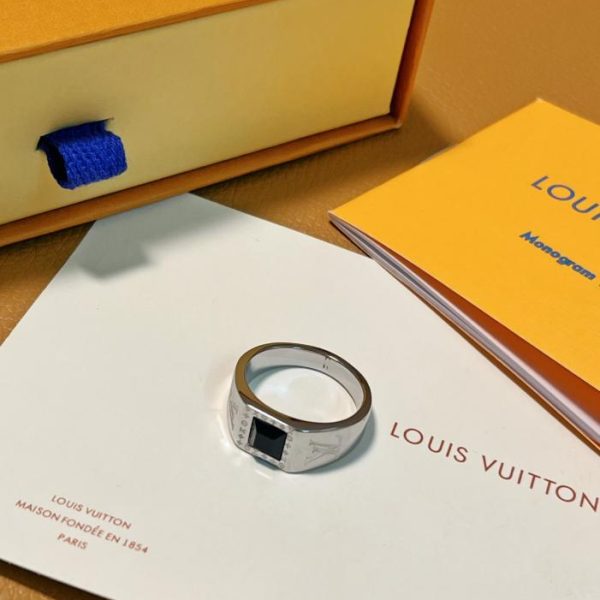 réplica,joyas,joyería,1:1,replica,fake,lujo,barato Anillo de sello de ónix LOUIS VUITTON