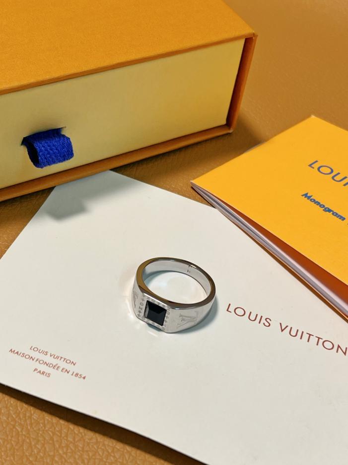réplica,joyas,joyería,1:1,replica,fake,lujo,barato Anillo de sello de ónix LOUIS VUITTON