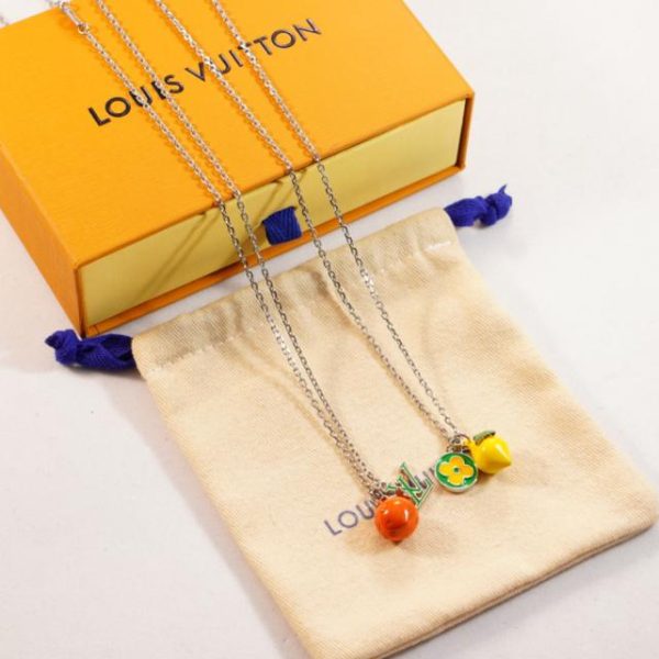 réplica,joyas,joyería,1:1,replica,fake,lujo,barato Collar LOUIS VUITTON naranja limón