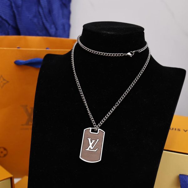 réplica,joyas,joyería,1:1,replica,fake,lujo,barato Collar con medallón de sombra de LOUIS VUITTON