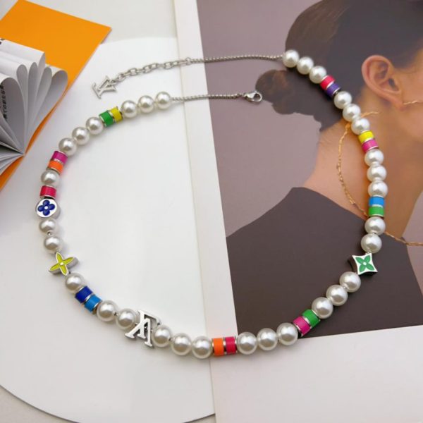 réplica,joyas,joyería,1:1,replica,fake,lujo,barato Collar LOUIS VUITTON Pearl MNG PEARLS PARTY