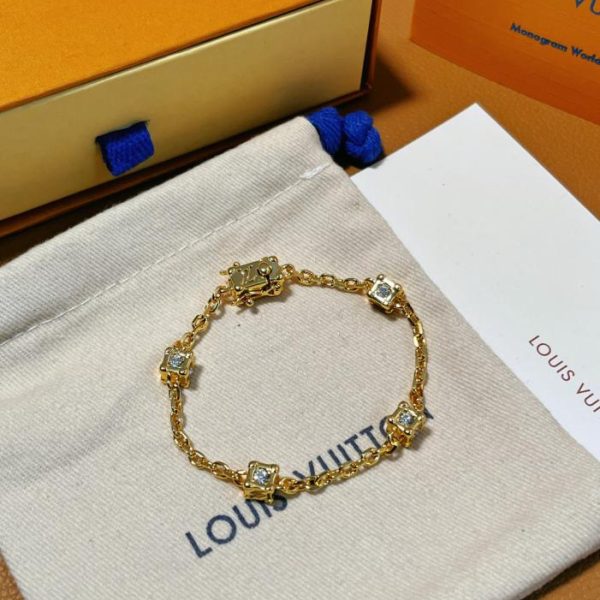 réplica,joyas,joyería,1:1,replica,fake,lujo,barato Pulsera tipo baúl de diseñador LOUIS VUITTON
