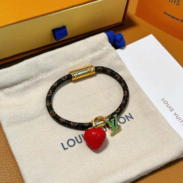 réplica,joyas,joyería,1:1,replica,fake,lujo,barato LOUIS VUITTON Pulsera de cuero floreciente