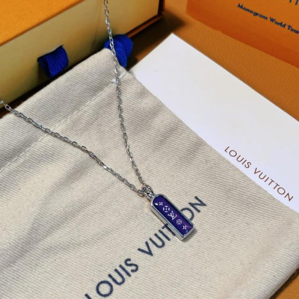 réplica,joyas,joyería,1:1,replica,fake,lujo,barato Collar con etiqueta pequeña LOUIS VUITTON