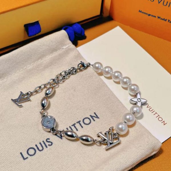 réplica,joyas,joyería,1:1,replica,fake,lujo,barato LOUIS VUITTON Collar Louisette Signature de metal