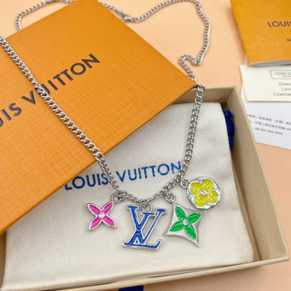 réplica,joyas,joyería,1:1,replica,fake,lujo,barato Collar con letras florales de LOUIS VUITTON