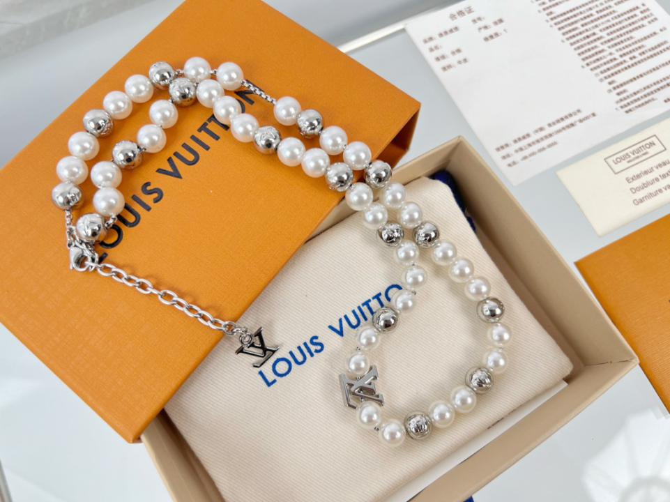 réplica,joyas,joyería,1:1,replica,fake,lujo,barato réplica,joyas,joyería,1:1,replica,fake,lujo,barato Pulsera de perlas LOUIS VUITTON