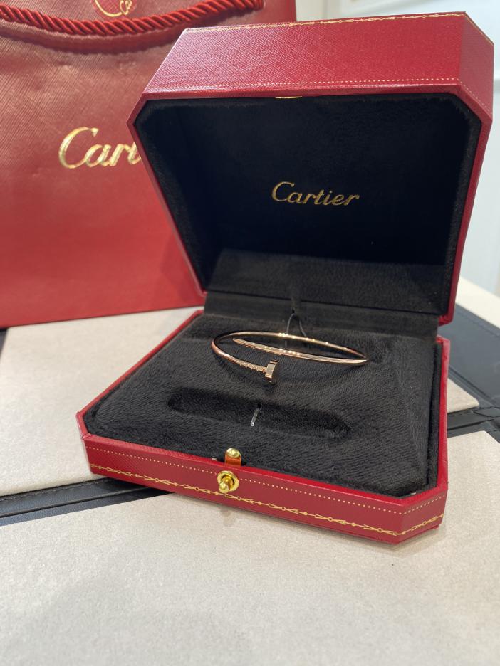 réplica,joyas,joyería,1:1,replica,fake,lujo,barato Clavos de resorte Cartier versión delgada sin taladrar