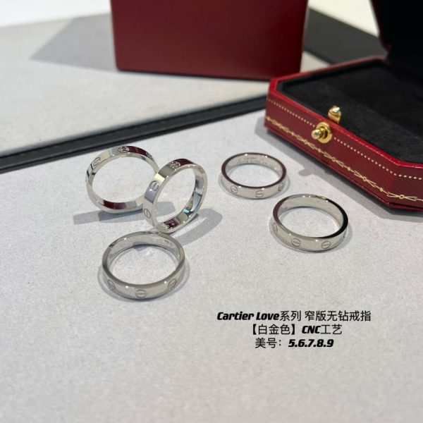 réplica,joyas,joyería,1:1,replica,fake,lujo,barato Anillo estrecho sin diamantes Cartier Love series