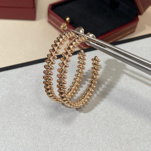 réplica,joyas,joyería,1:1,replica,fake,lujo,barato Pendientes grandes con elemento de remache Cartier