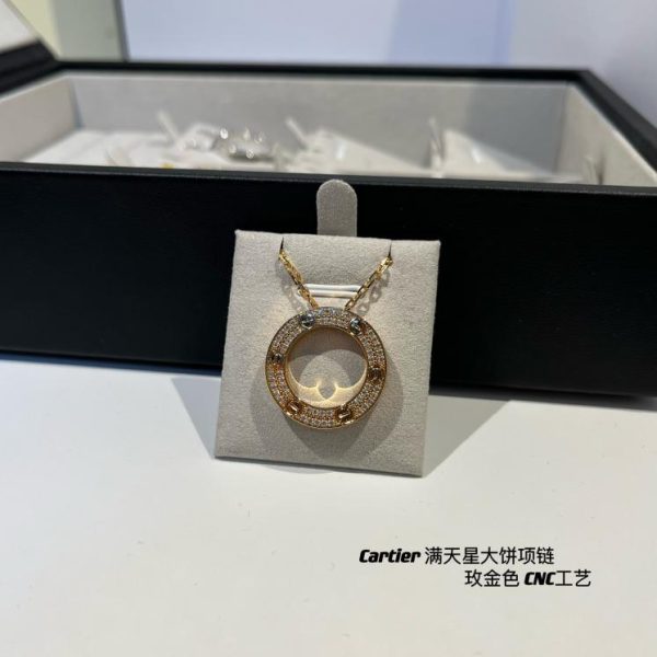 réplica,joyas,joyería,1:1,replica,fake,lujo,barato Anillo de diamantes con tachuelas negras de Cartier