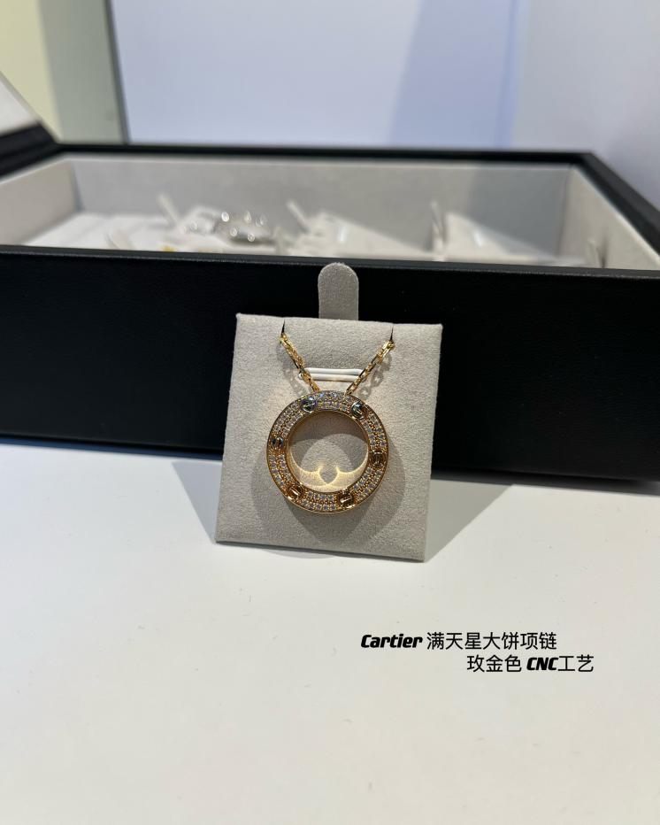réplica,joyas,joyería,1:1,replica,fake,lujo,barato Collar con forma de panqueque de gypsophila de la serie Love de Cartier